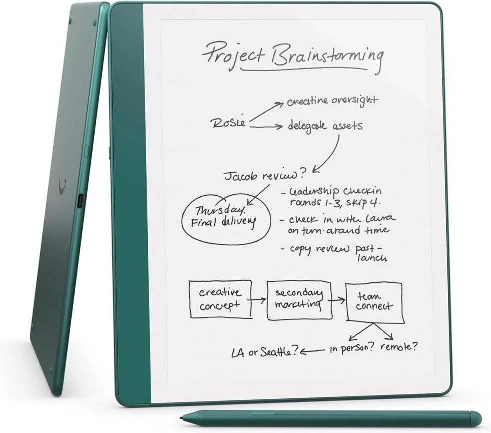 Электронная книга Amazon Kindle Scribe 64 GB Premium Pen Jade