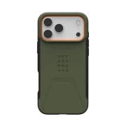 Чохол для смартфона URBAN ARMOR GEAR iPhone 17 Pro Max, Civilian MagSafe, Olive/Orange (114546117297) (UA)