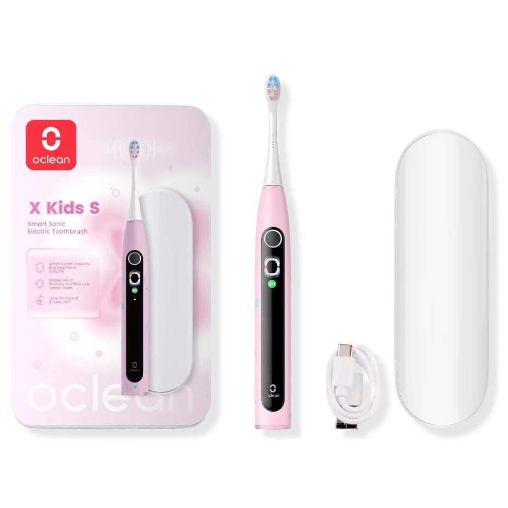 Електрична зубна щітка Oclean X Kids Set Electric Toothbrush Pink (6970810557220)