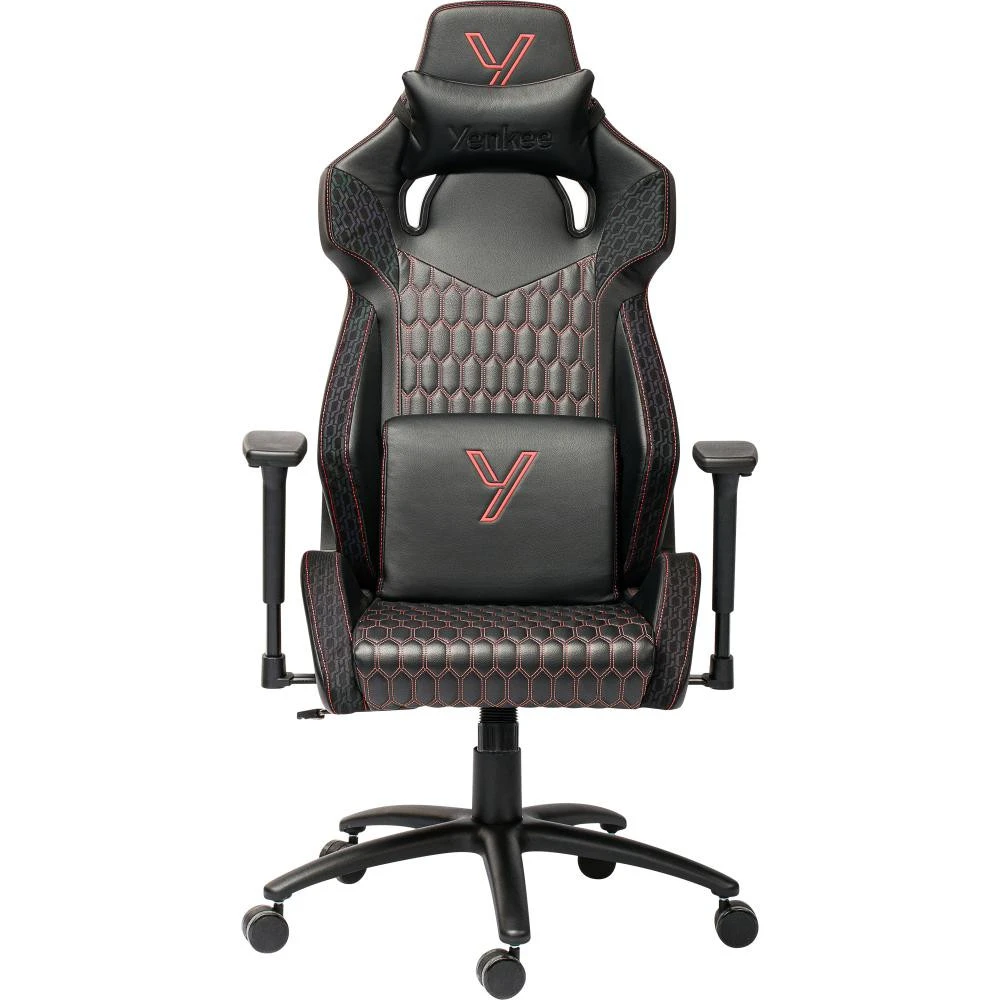 Ігрове крісло YENKEE GHOST Black (YGC 110RD) (63000053) (UA)