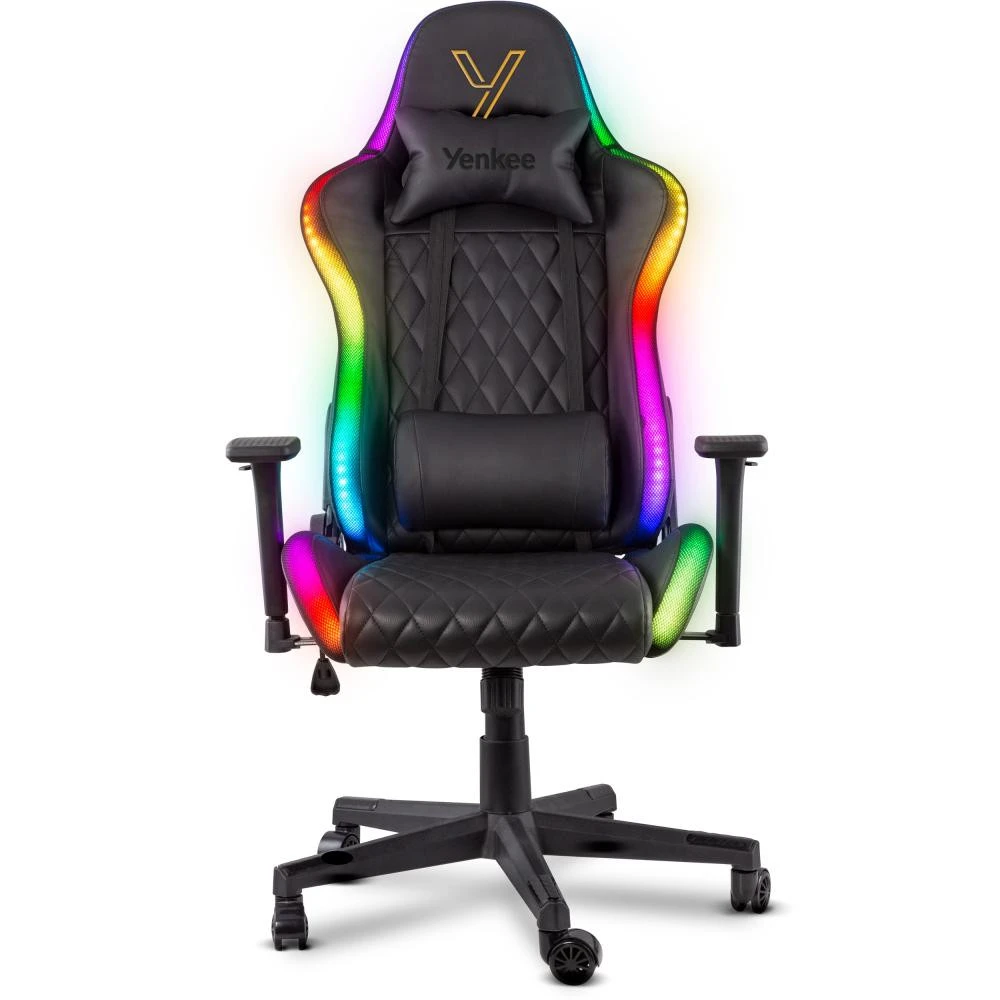 Ігрове крісло YENKEE STARDUST Black (YGC 300RGB) (45015755) (UA)