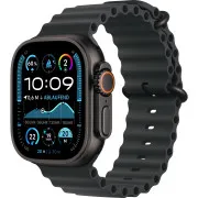 Apple Watch Ultra 2 GPS + Cellular 49mm Black Titanium Case with Black Ocean Band (MYTC3+MYPD3)