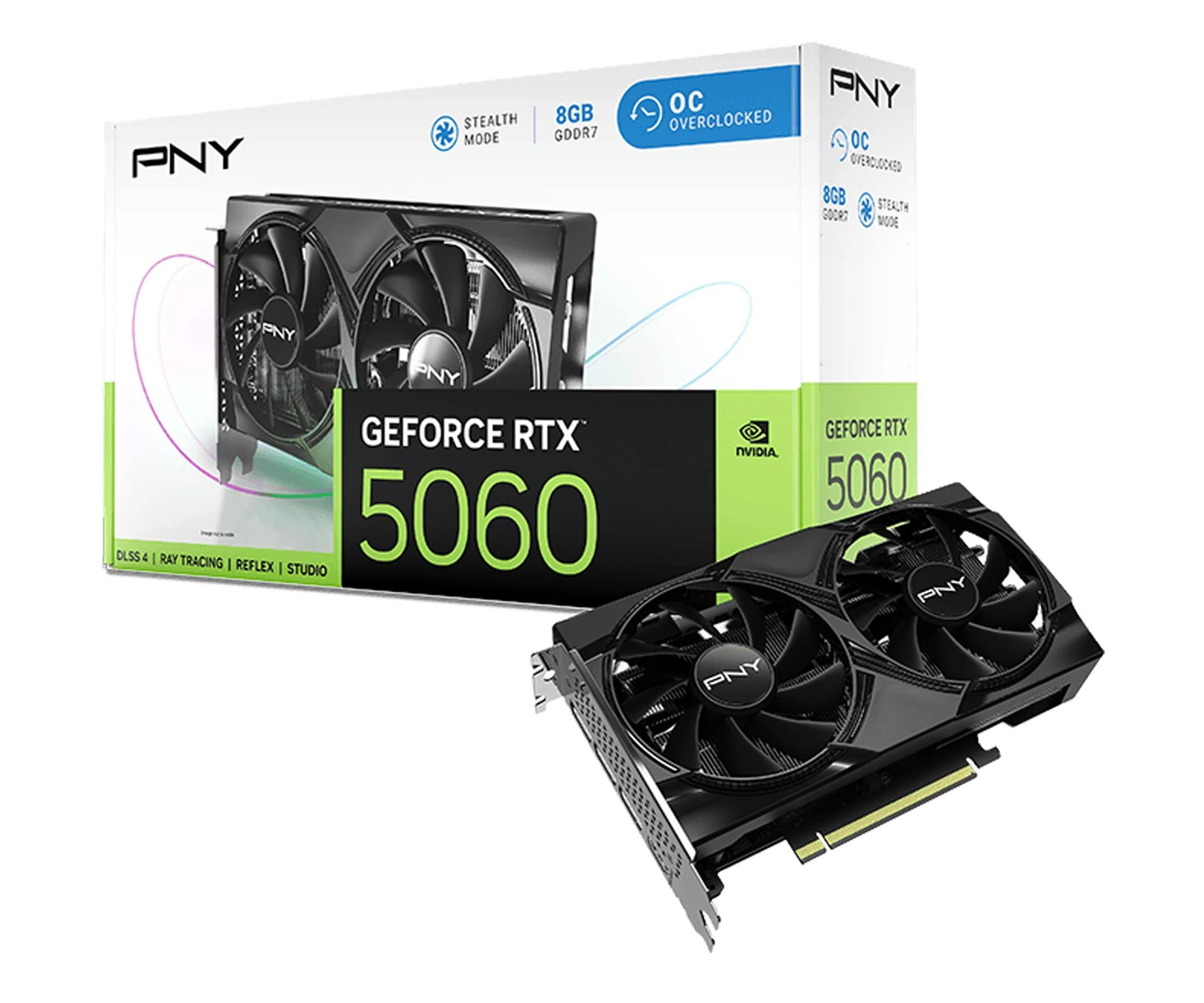 Відеокарта PNY GeForce RTX 5060 OC 8GB GDDR7 DLSS4 (VCG50608DFXPB1-O) EU