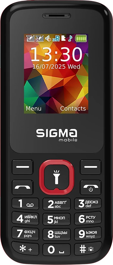 Мобильный телефон Sigma mobile X-style 171 MINI Black-red (4827798813744) (UA)