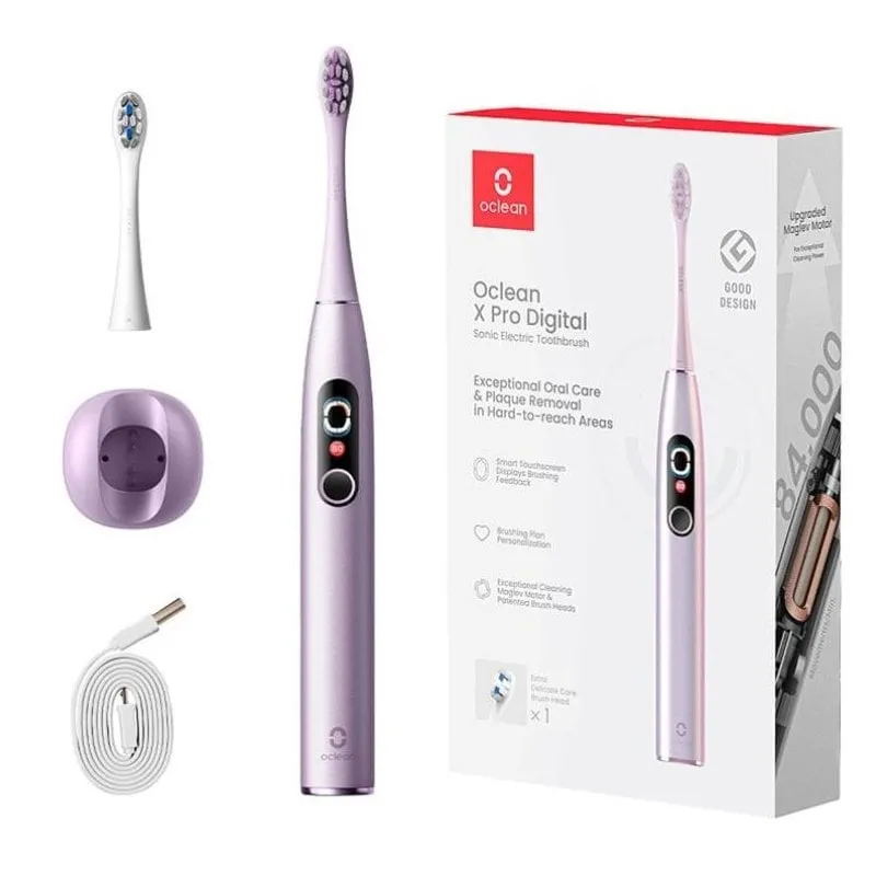 Електрична зубна щітка Xiaomi Oclean X Pro Digital Smart Sonic Electric Toothbrush Purple (6970810553475)