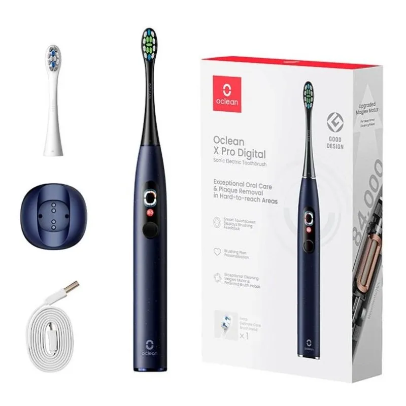 Електрична зубна щітка Xiaomi Oclean X Pro Digital Smart Sonic Electric Toothbrush Dark Blue (6970810553482)