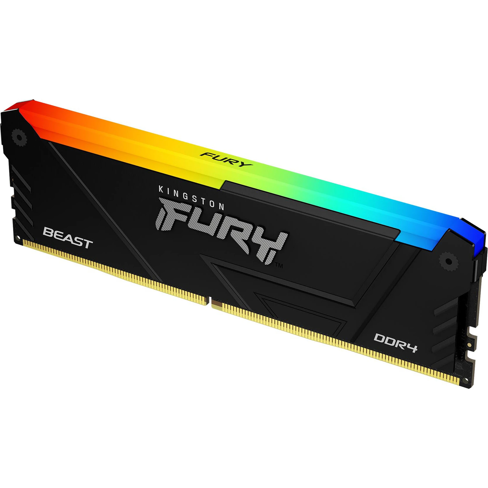 Оперативна пам'ять DDR4 8GB/3200 Kingston Fury Beast RGB (KF432C16BB2A/8WP) (UA)