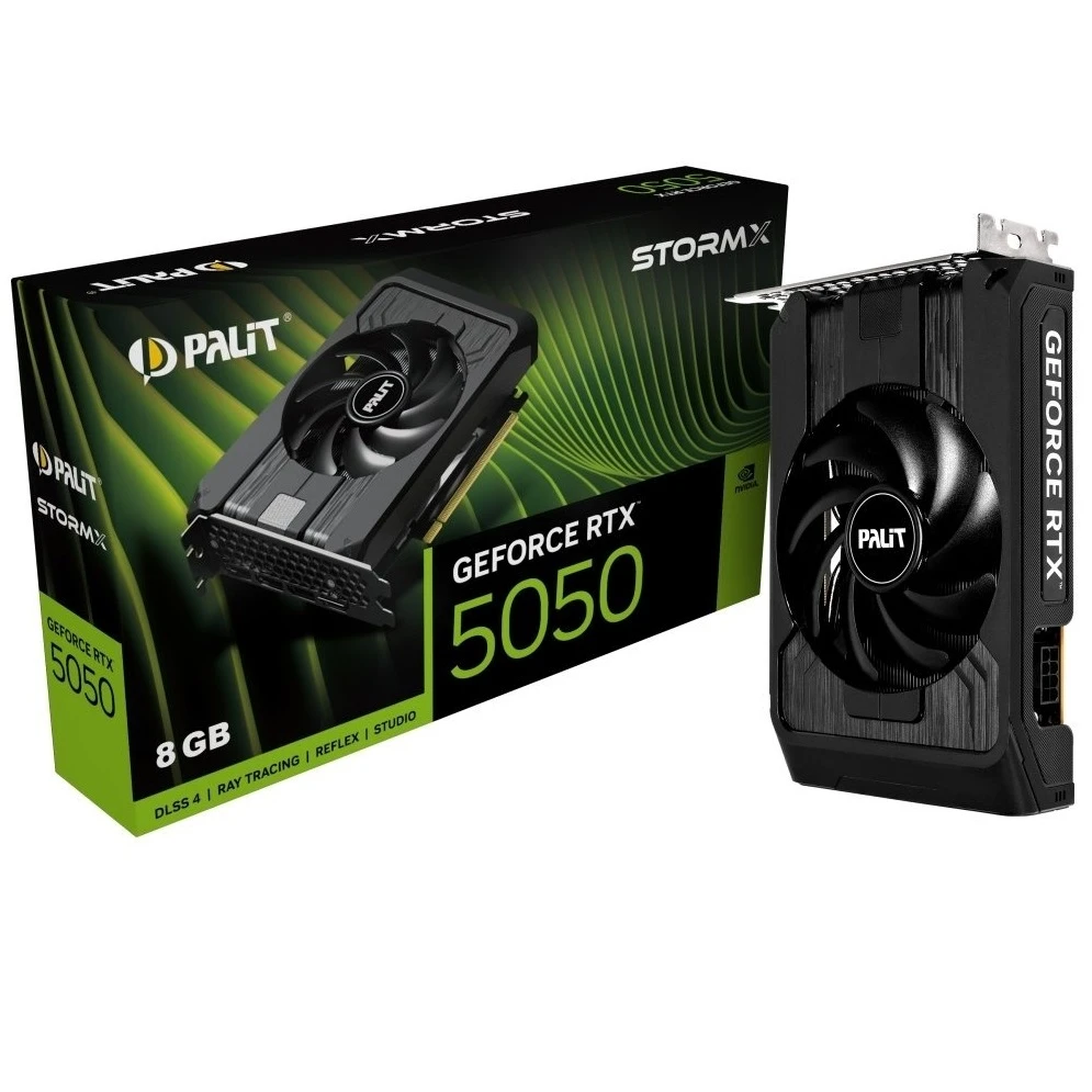 Відеокарта GeForce RTX 5050 8GB GDDR6 StormX Palit (NE65050019P1-GB2070F) (UA)