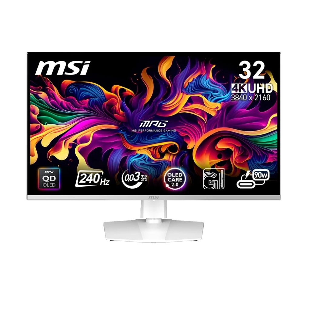 Монитор MSI 31.5 MPG 321URXW QD-OLED White 240Hz (9S6-3DD29A-022) (UA)