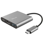 USB-хаб Trust Dalyx Aluminium USB Type-C 3-в-1 (23772) (UA)
