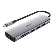 USB-хаб Boyye UC-602 USB Type-C 6-в-1 (UA)