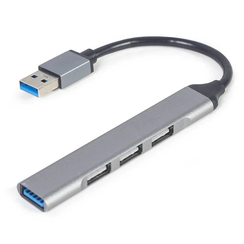 USB-хаб Gembird 4 порти Сірий (UHB-U3P1U2P3-02) (UA)
