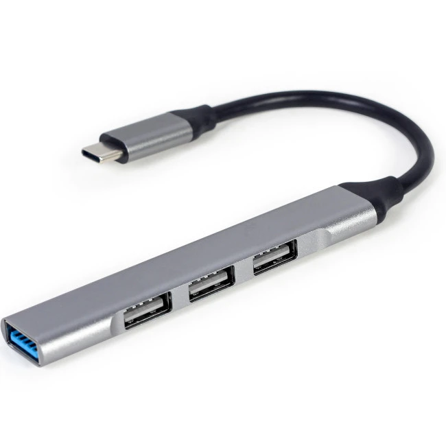 USB-хаб Gembird USB Type-C 4-в-1 (UHB-CM-U3P1U2P3-03) (UA)