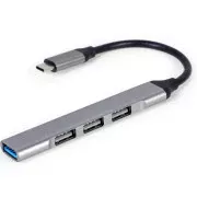 USB-хаб Gembird USB Type-C 4-в-1 (UHB-CM-U3P1U2P3-03) (UA)