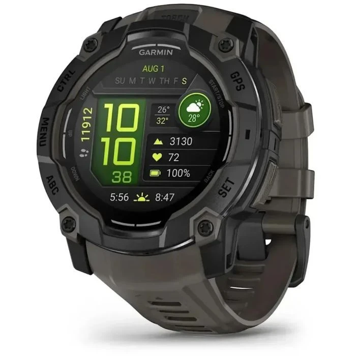 Смарт-годинники Garmin Instinct 3, Tactical, AMOLED, 50mm, Black, GPS (010-03020-50) (UA)