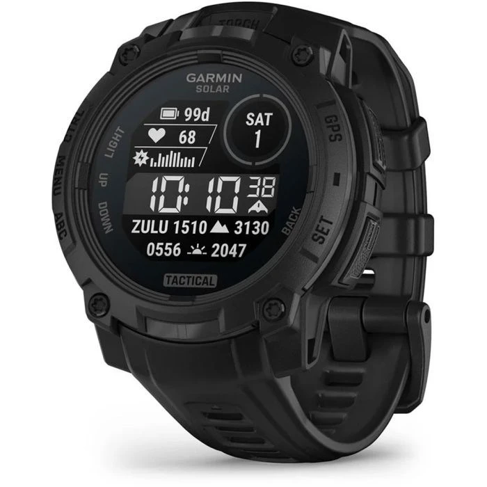 Смарт-годинники Garmin Instinct 3, Tactical, Solar, 45mm, Black, GPS смарт-годинник (010-02934-50) (UA)