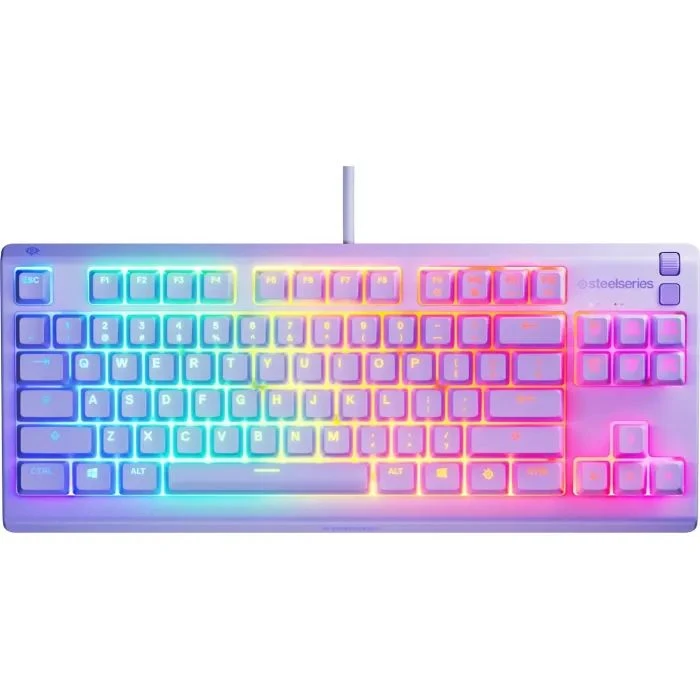 Клавіатура SteelSeries Apex 3 TKL USB UA Lavender (64940) (UA)