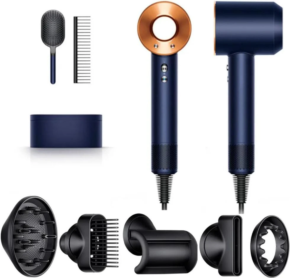 Фен Dyson HD07 Supersonic Straight+Wavy Prussian Blue/Rich Copper (113277-01) (EU)