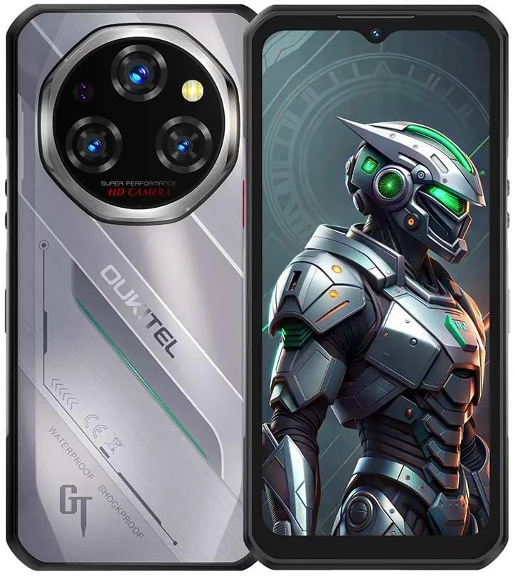 Мобильный телефон OUKITEL WP62 8/256GB Silver (6941749824684) (UA)