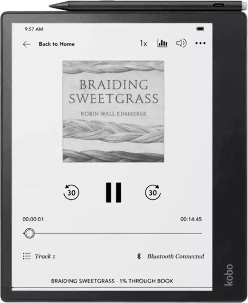 Электронная книга Kobo Elipsa 2E Black (N605-KU-BK-K-BU)