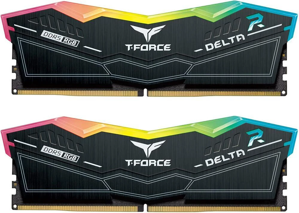 Оперативная память TEAM 32 GB (2x16GB) DDR5 6400 MHz T-Force Delta RGB Black (FF3D532G6400HC40BDC01)
