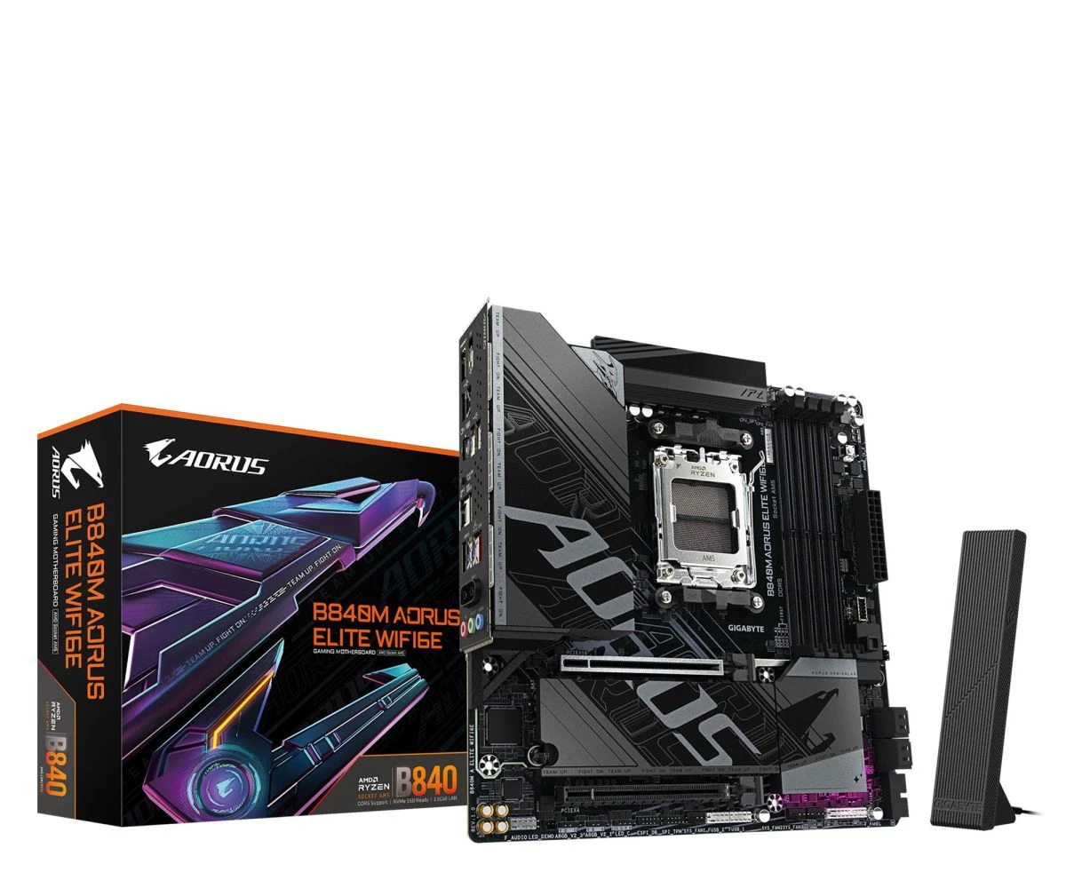 Материнская плата Gigabyte B840M AORUS ELITE WIFI6E EU