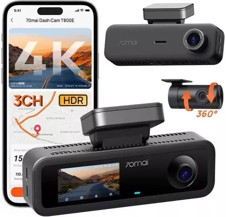 Автомобільний відеореєстратор 70mai T800E-1