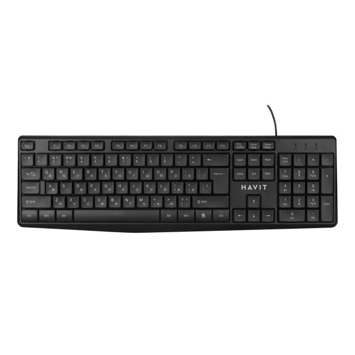 Клавиатура Havit KB206 USB UA Black (HV-KB206-BK) (UA)