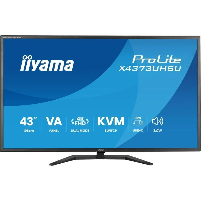 Монітор iiyama X4373UHSU-B2 (UA)