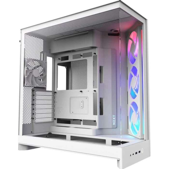 Корпус NZXT H9 Flow RGB Dual-Chamber White (CM-H92FW-R1) (UA)