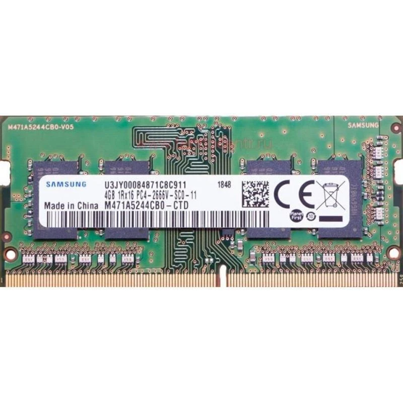 Оперативная память SO-DIMM 4GB/2666 DDR4 Samsung (M471A5244CB0-CTD) (UA)