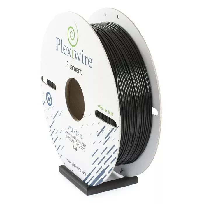 Пластик для 3D-принтера Plexiwire NYLON CF10 1.75mm 0.55kg/200m black (NYLON-1008200) (UA)