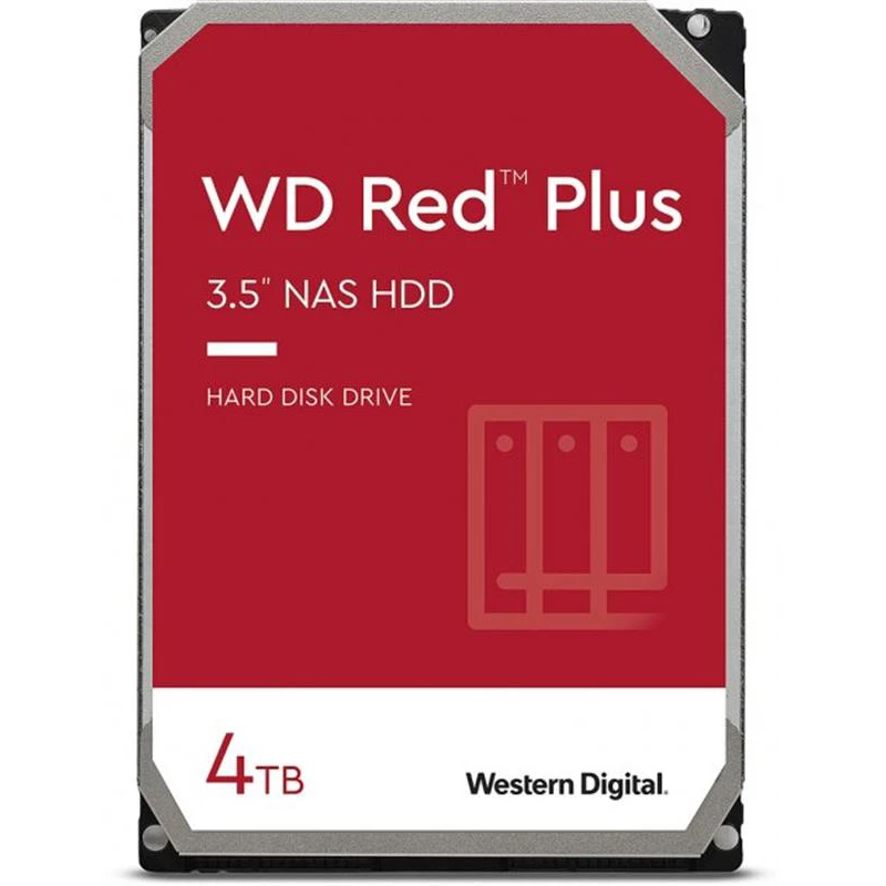 Жорсткий диск SATA 4.0TB WD Red Plus 5400rpm 128MB (WD40EFZZ) (UA)
