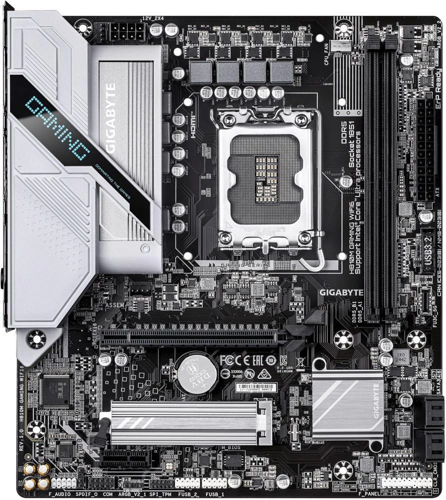 Материнская плата GIGABYTE H810M GAMING WIFI6 (UA)