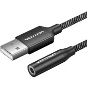 Vention USB 2en1 AUX jack TRRS Ear(CVEBC) (UA)