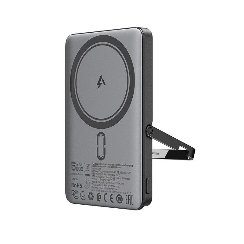 Мобильная батарея Acefast M16 Magnetic 5000mAh 18W Black (6974316283997) (UA)
