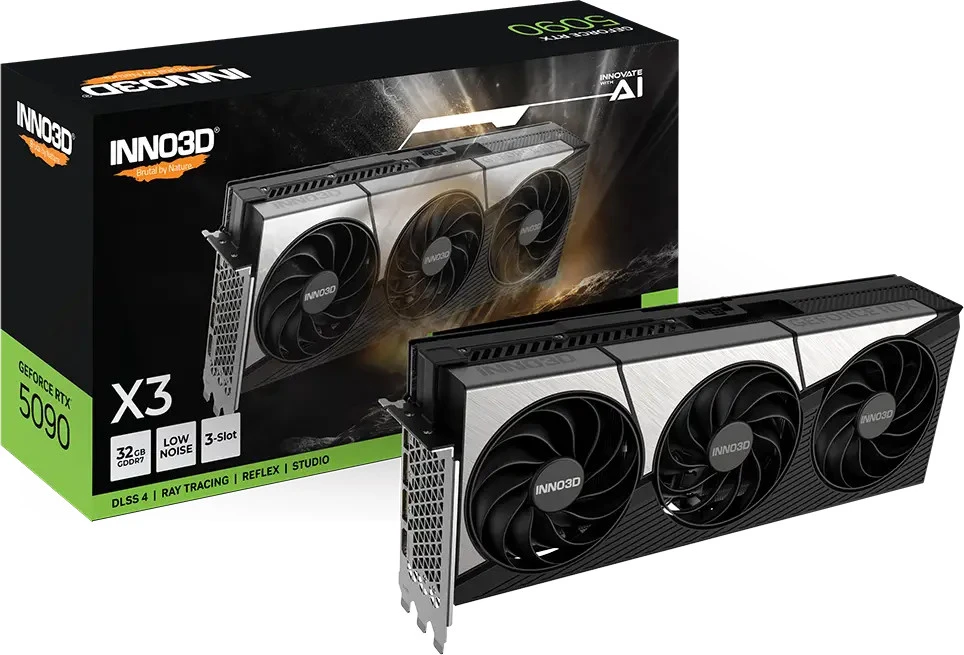 Видеокарта INNO3D GeForce RTX 5090 X3 (N50903-32D7-17593928) (UA)