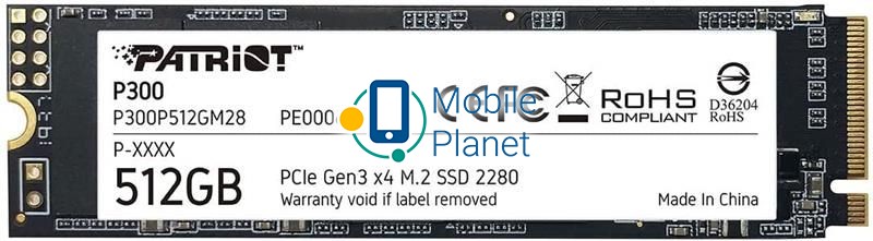 SSD диск Patriot P300 M.2 (P300P512GM28) OEM