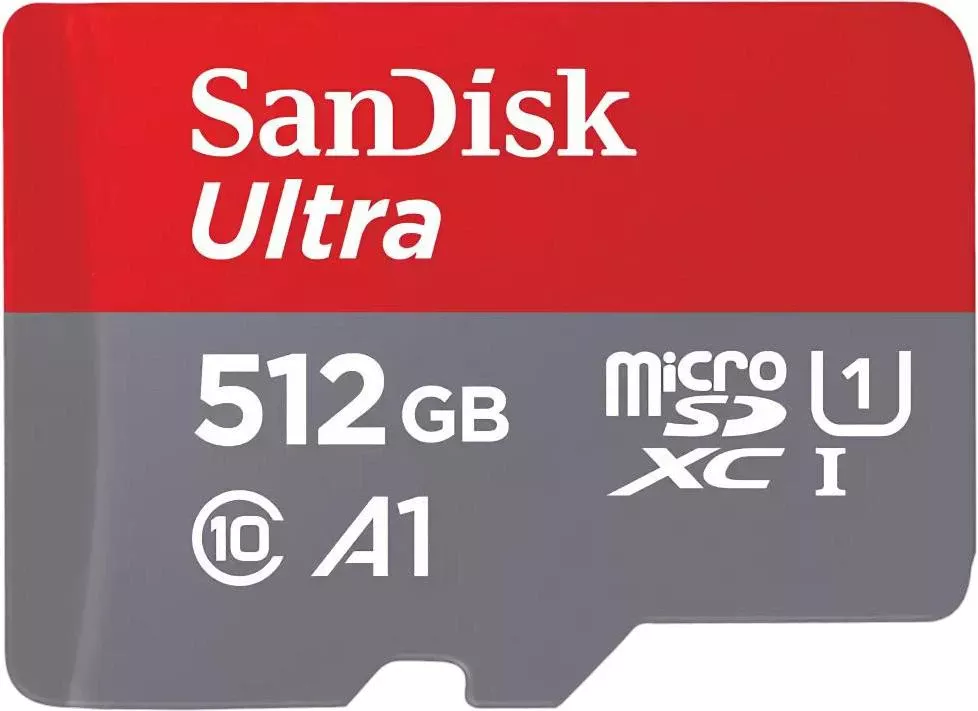 Карта памяти SanDisk 512 GB microSDXC UHS-I Ultra A1 + SD adapter (SDSQUAC-512G-GN6MA)