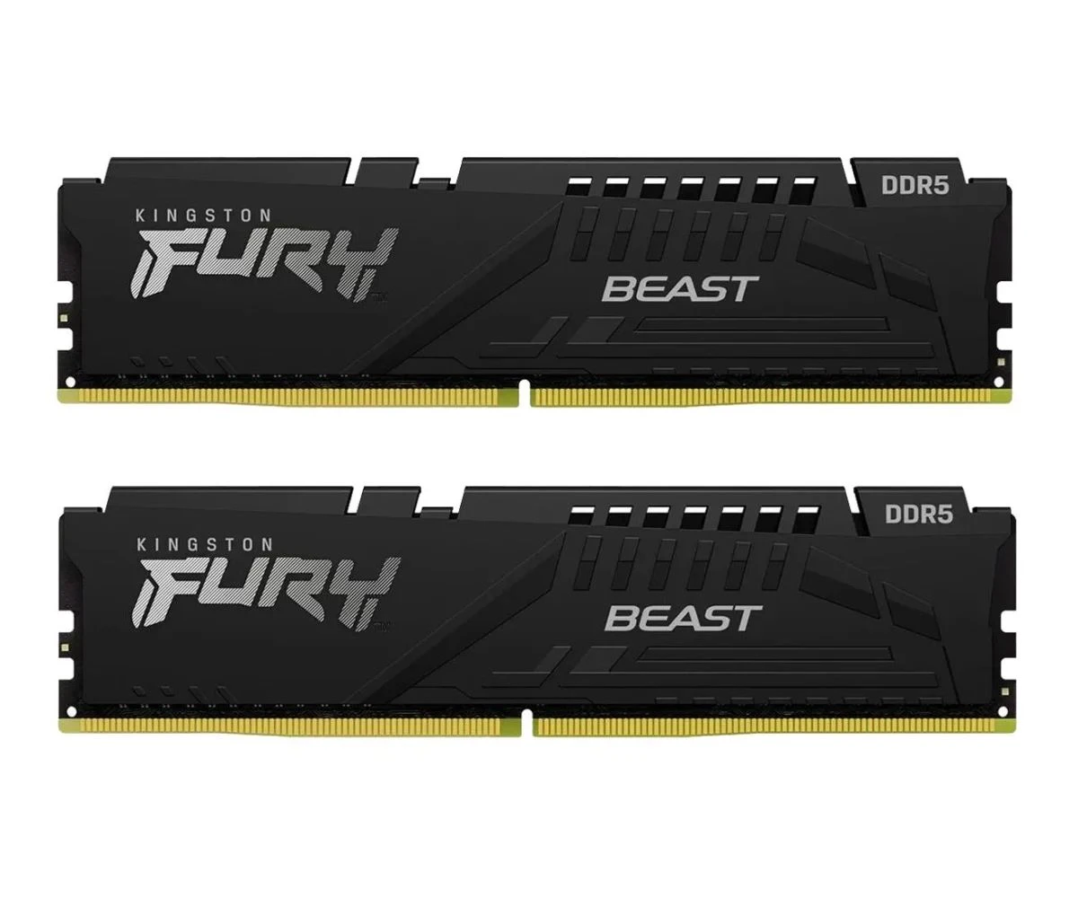 Оперативная память Kingston FURY 64GB (2x32GB) 6000 CL30 Beast Black (KF560C30BBEK2-64) EU