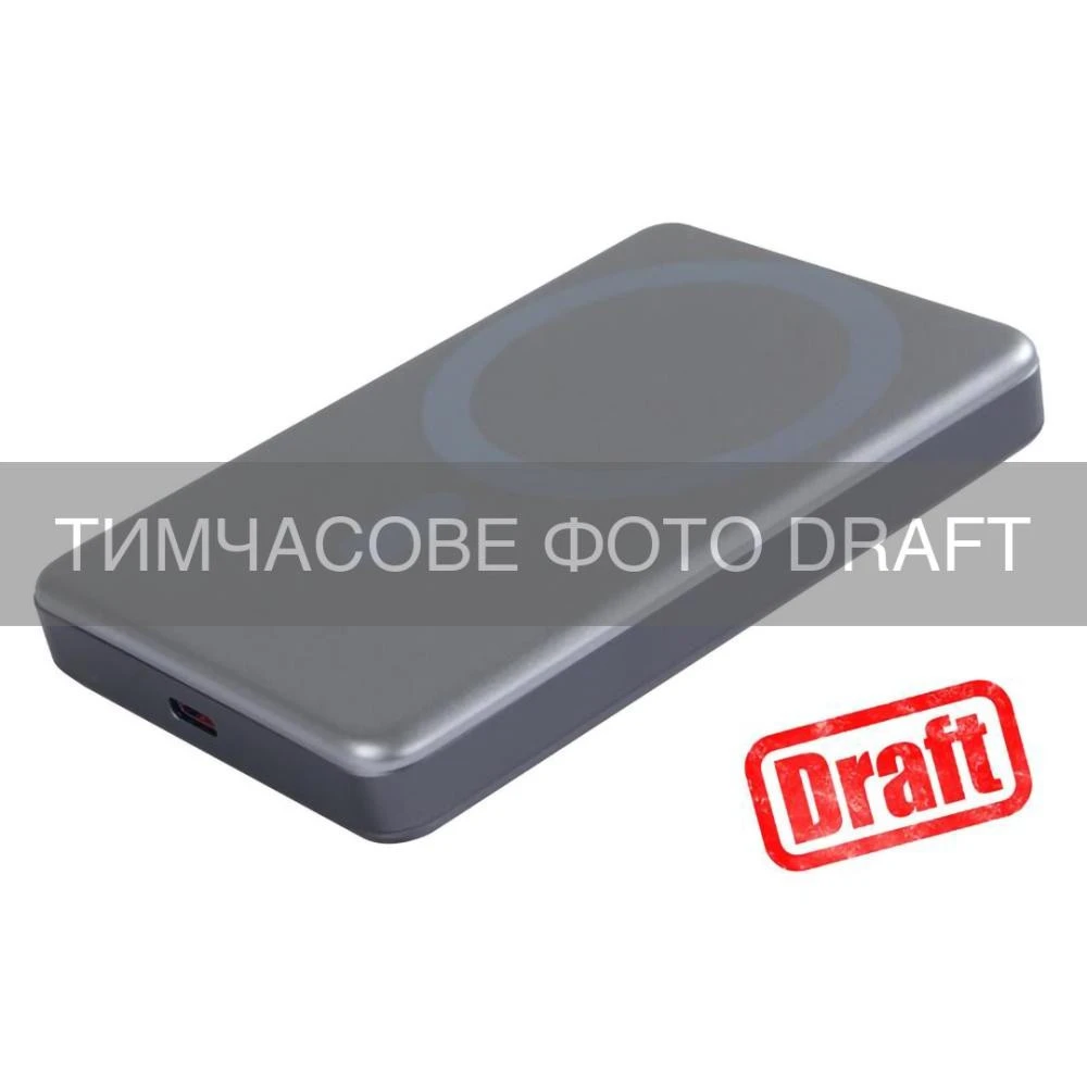 Мобильная батарея 2E Slim Wireless QI 10000mAh Grey (2E-PB1011-GREY) (UA)
