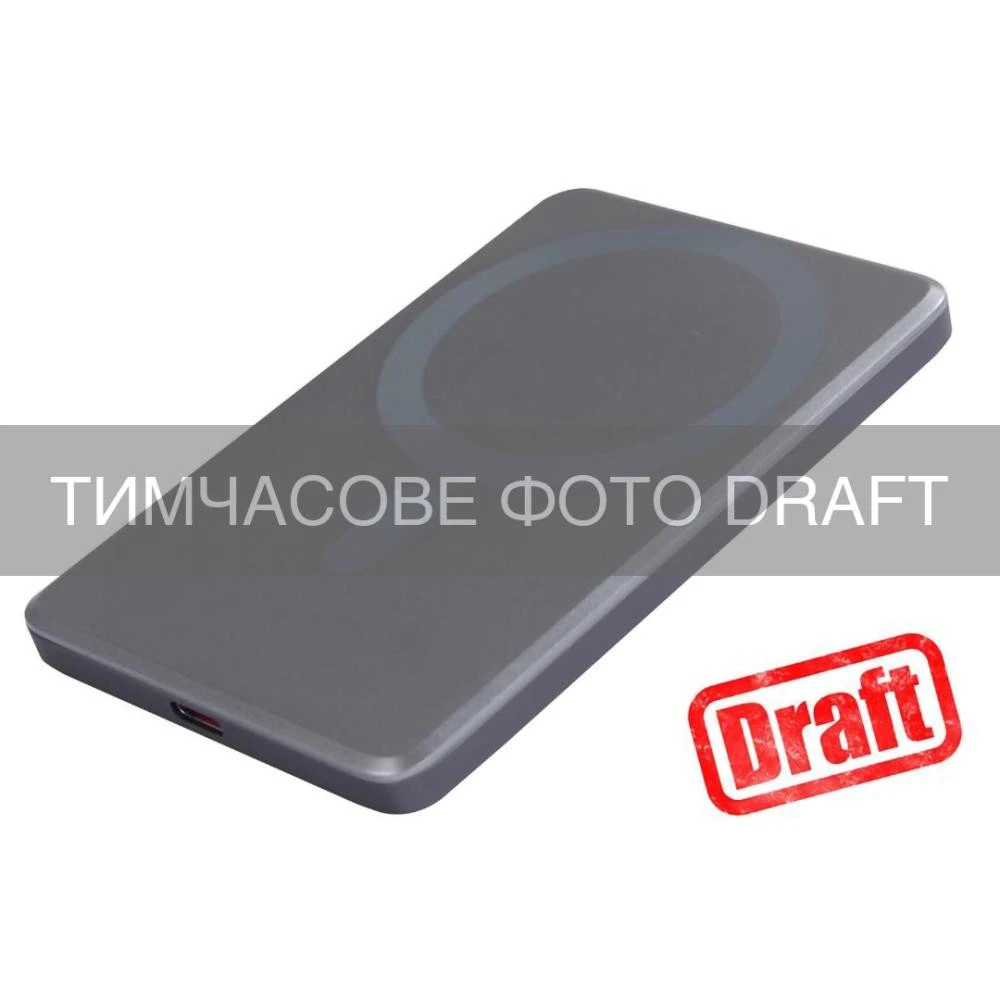 Мобильная батарея 2E Slim Wireless QI 5000mAh Grey (2E-PB0515-GREY) (UA)