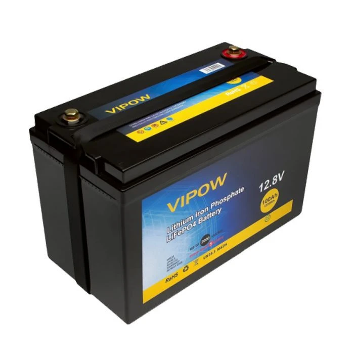 Акумулятор LiFePo4 Vipow LiFePO4, 12.8V-100Ah (LiFePO4128-100/80) (UA)