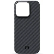 Чехол для мобильного телефона Armorstandart BlackIcon Aramid Twill MagCase Apple iPhone 16 Pro Black (ARM90151) (UA)