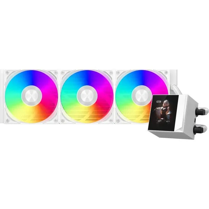 Система рідинного охолодження PcCooler DC360 Pro ARGB Display WH (UA)