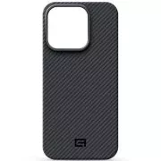 Чохол для мобільного телефону Armorstandart BlackIcon Aramid Twill MagCase Apple iPhone 16 Pro Black (ARM90151) (UA)