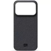 Чехол для мобильного телефона Armorstandart BlackIcon Aramid Twill MagCase Apple iPhone 17 Pro Black (ARM90149) (UA)