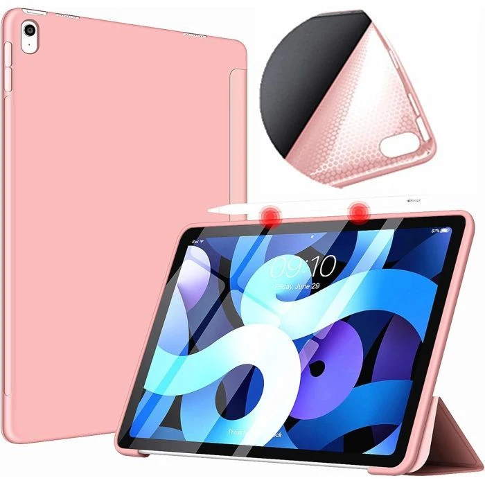 Чохол для планшета BeCover Tri Fold Soft TPU Silicone Apple iPad Air 11 M4 2026 Рожевий (715240) (UA)