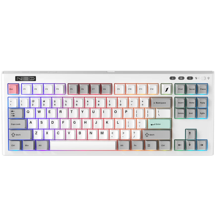 Клавиатура 1stPlayer NEO87 Wireless Frostwave (NEO87-FW-TLD) (UA)