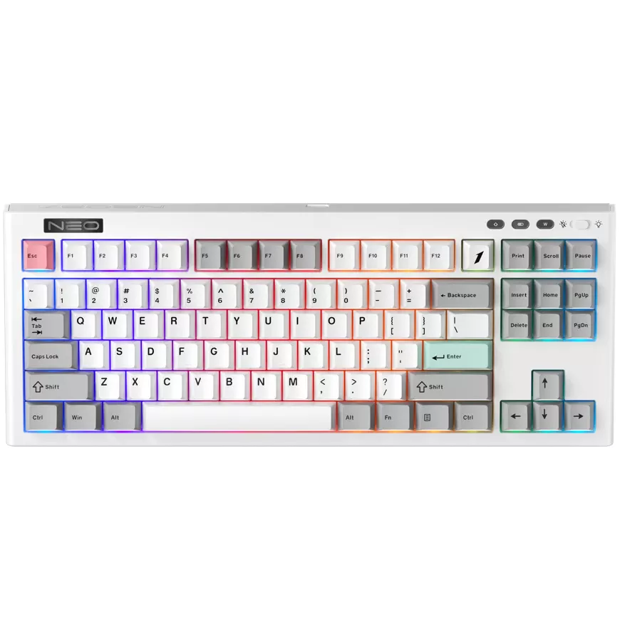 Клавіатура 1stPlayer NEO87 Wireless Frostwave (NEO87-FW-TLD) (UA)